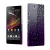 Sony Xperia Z Πίσω Πλαστικό Καπάκι Raindrops - Μωβ